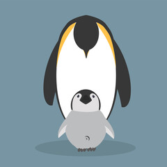 Obraz premium happy Penguins family vector