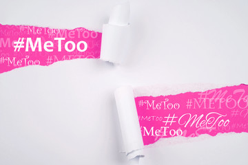 #metoo movement. A social movement against sexual harrasment and sexism at workplace.