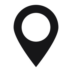 Maps pin. Location map icon. Location pin. Pin icon vector.