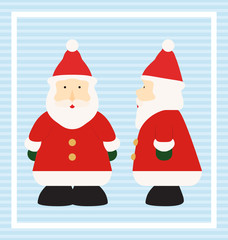 Santa Claus Character - Front and Side View - Christmas Character Design