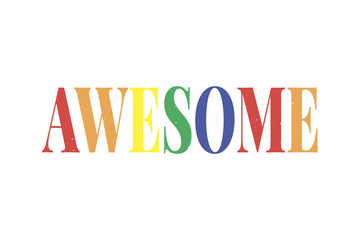 slogan Awesome phrase graphic vector Print Fashion lettering calligraphy
