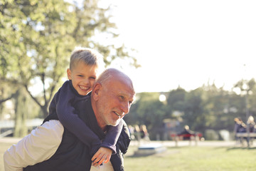 Grandpa and grandson time