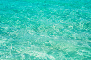 Turquoise ocean surface texture