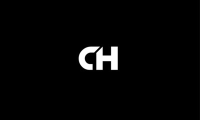 alphabet c h logo design 