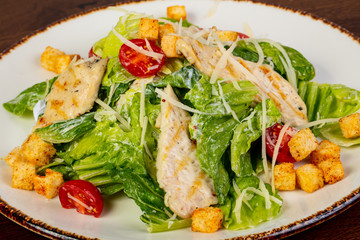 Caesar salad with chicken