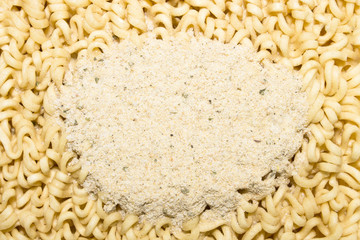 Instant noodles.Background of instant egg noodles.The texture of instant noodles.