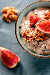 feigenmüsli von oben close