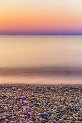 Fototapeta premium Abstract blurry dramatic Sunset in Long Exposure for background 