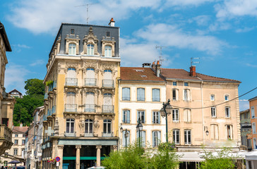 Typical french buildings in Epinal, France