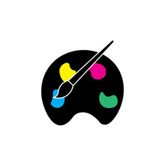 Paint vector icon, art symbol. Simple illustration, flat design for site or mobile app