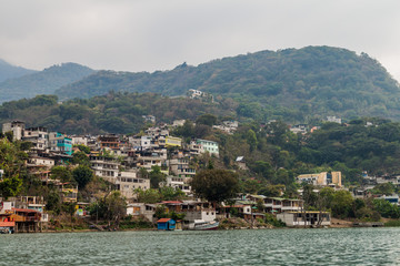 Fototapeta premium View of Santiago Atitlan village, Guatemala