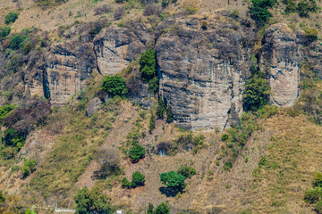 Fototapeta na wymiar Cliffs near San Marcos La Laguna village, Guatemala