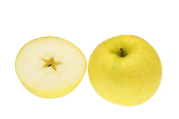 きおうりんご　黄王　白抜き　青森県産