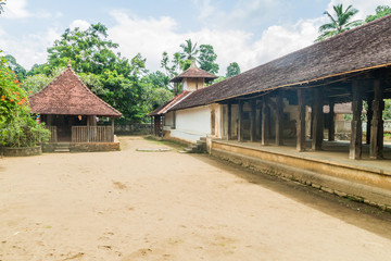 Fototapeta na wymiar Embekka Devalaya (Embekke Devale) temple near Kandy, Sri Lanka