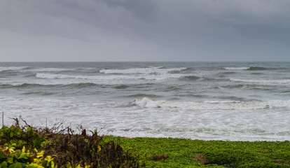 Waves at the western coast of Sri Lanka