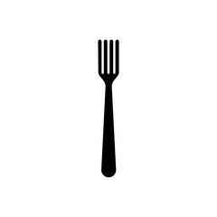 Fork vector icon, restaurant symbol. Simple illustration, flat design for site or mobile app