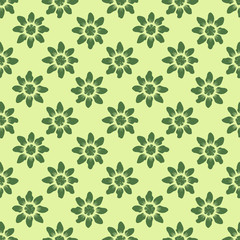 Geometric seamless pattern. Flower