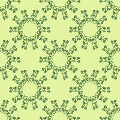 Floral seamless pattern leaves