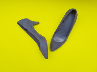 Woman blue shoes 
