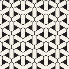 Vector seamless geometric pattern. Simple abstract lines lattice. Repeating elements stylish background