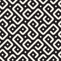 Vector seamless pattern. Modern stylish abstract texture. Repeating geometric tiles..