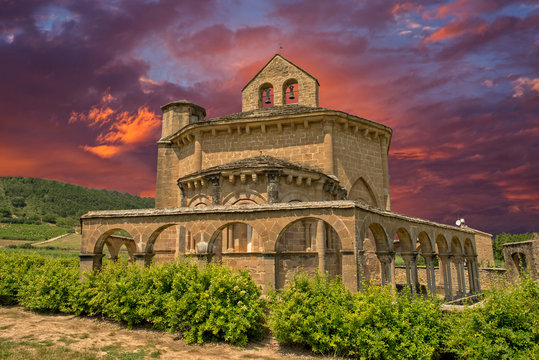 Hermitage of Santa Maria de Eunate in Navarra