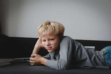 Fototapeta premium bored child stress and depression, overload, anxiety