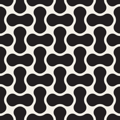 Vector seamless geometric pattern. Simple abstract lines lattice. Repeating elements stylish background