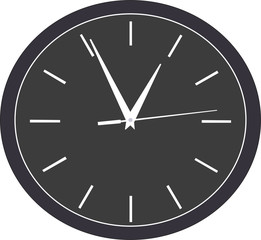 clock on white background