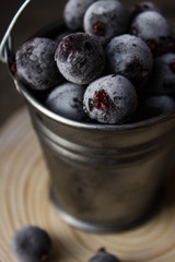 frozen black currant berries