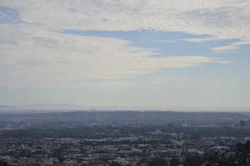 Fototapeta premium Hollywood Sign and City View Of Los Angles California USA