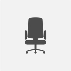 Fototapeta premium Armchair Office icon isolated on white background. Vector illustration.