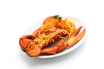 lobster spaghetti with shrimp egg