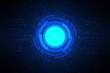 Abstract Technology Background , Circle digital , circuit board