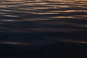 Water texture at the sunset.