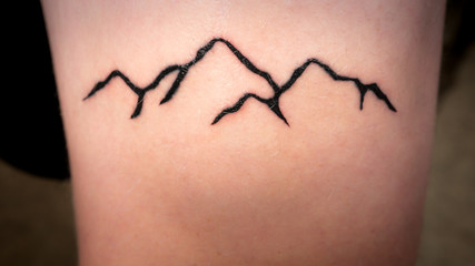 The Mountain Tattoo Pattern