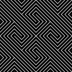 Vector geometric pattern. Seamless linear maze pattern.