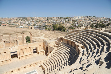 The ruined city of Jerash is Jordan's largest and most interesting Roman site, and a major tourist...