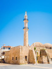 The Neratzes Mosque square, Rethymno, Crete, Greece