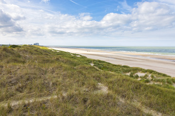 Fototapeta na wymiar North Sea beach At Blankenberge, Belgium