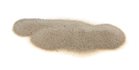 sand dunes isolated on white background