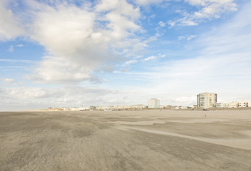 Beach and waterfront of Berck-Plage, France