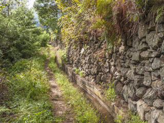 famous watering system, the so called Levadas on Madeira Island, Portugal
