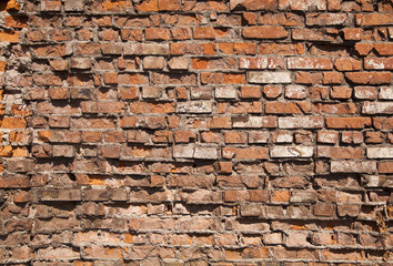 old brick wall texture as background