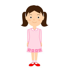 かわいい女の子のイラスト