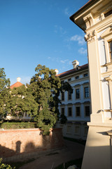 Fototapeta na wymiar beautiful morning at Slavkov u Brna Chateau