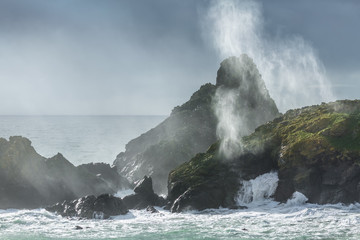 Sunlight and Surf,  Kynance Cove, Cornwall
