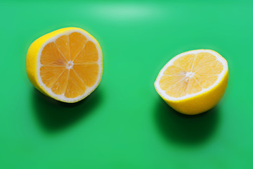 fresh lemon on background