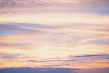 Obraz premium Piękne niebo zachód słońca