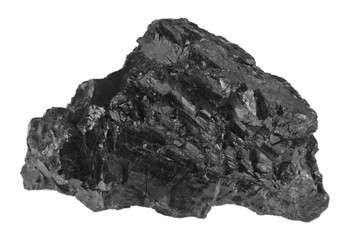 coal isolated on white background